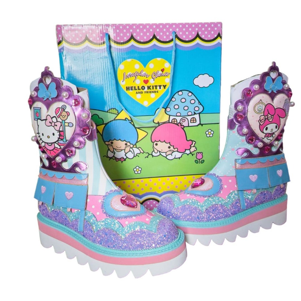 Sanrio Hello Kitty My Melody 'Just Be You' Irregular Choice Boots